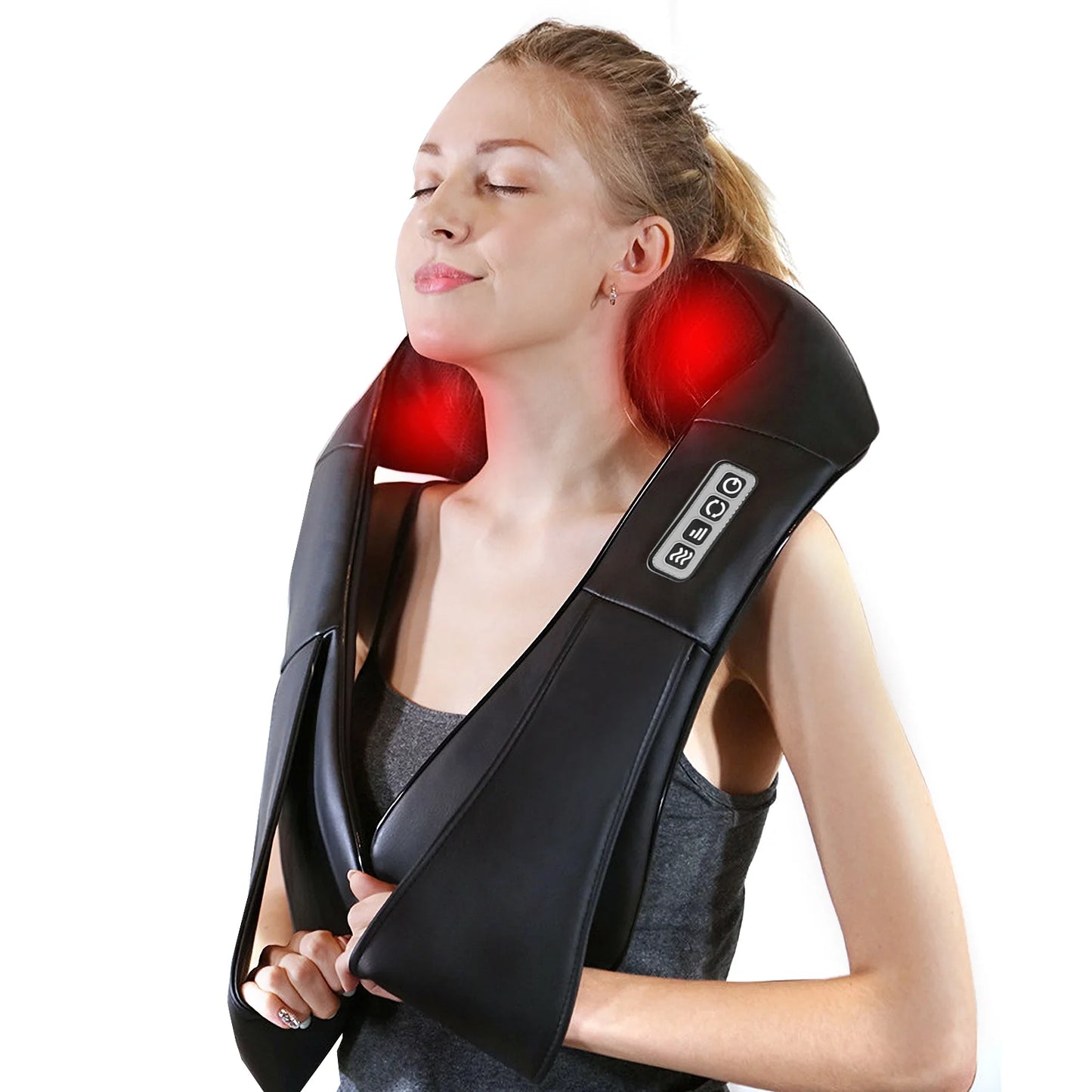 Shiatsu Neck and Back Massager,Neck Massager with Heat and Vibration,Suitable for Home, Office and Car, Gifts for Women and Men.