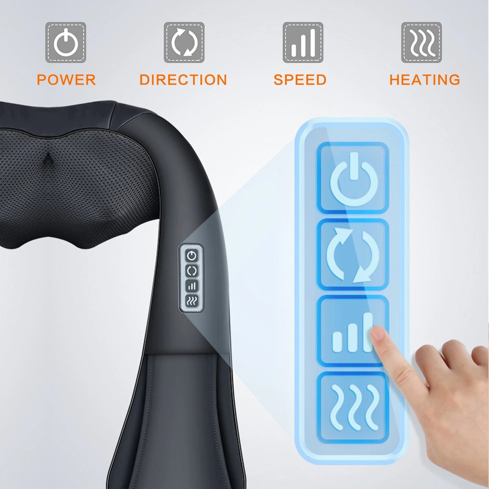 Shiatsu Neck and Back Massager,Neck Massager with Heat and Vibration,Suitable for Home, Office and Car, Gifts for Women and Men.